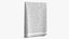 Serviette éponge verticale forme compressée fourrure blanche