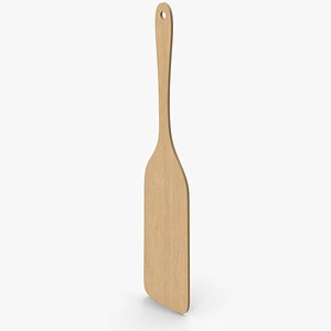 Wooden Kitchen Spatula 3D model