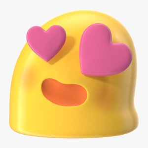 3D Heart Face Android Emoji