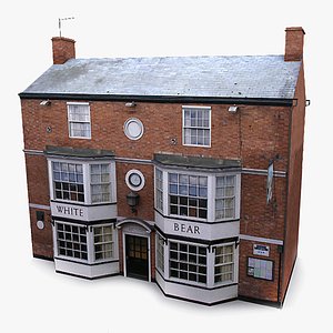 photorealistic european pub 002 3d model