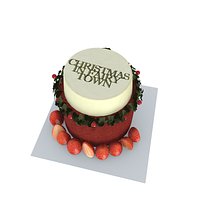 Game Ready Christmas Strawberry Cake