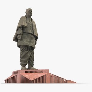 Statue of Unity India 3D model