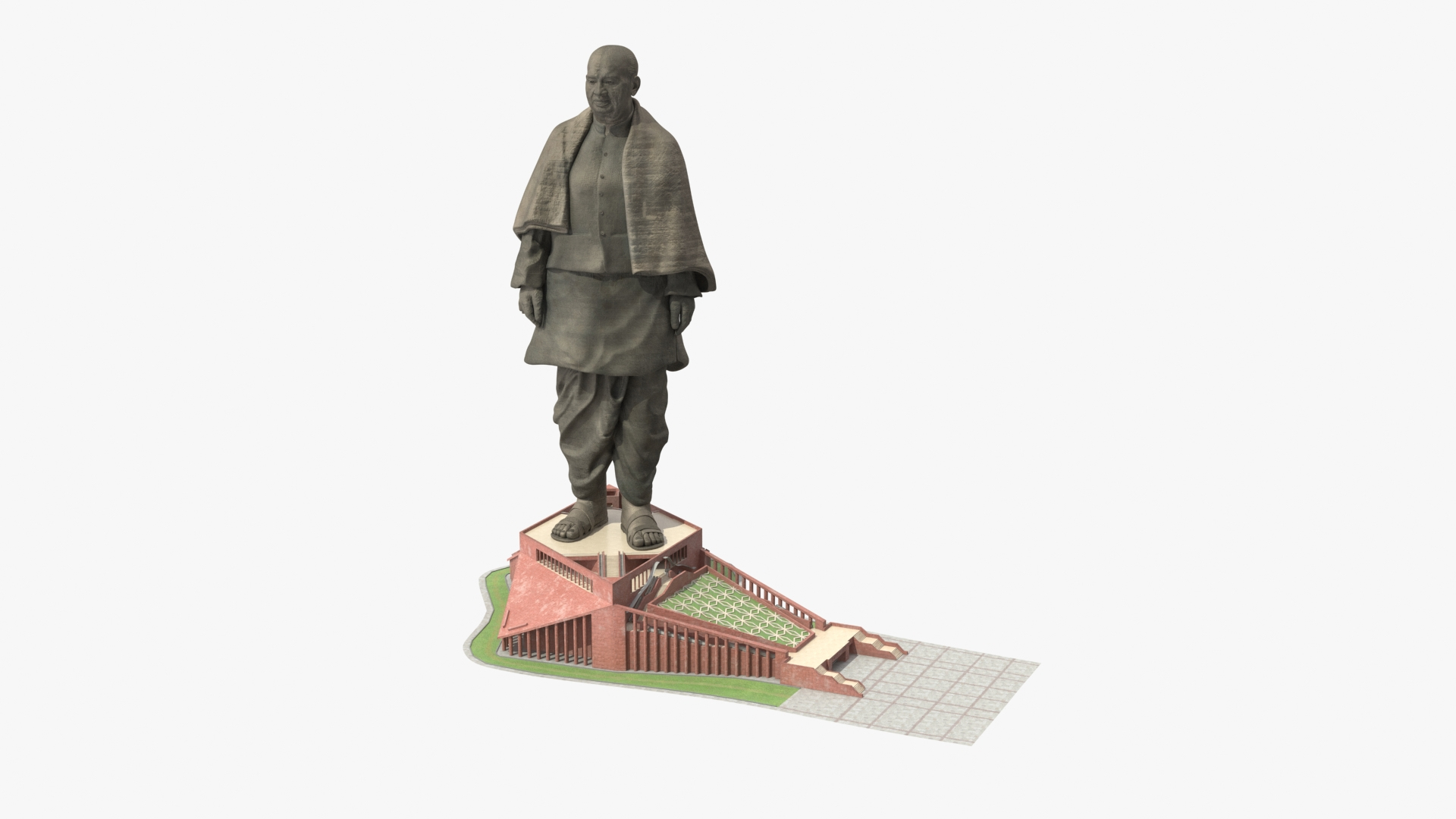 Statue Of Unity India 3D Model - TurboSquid 2092488