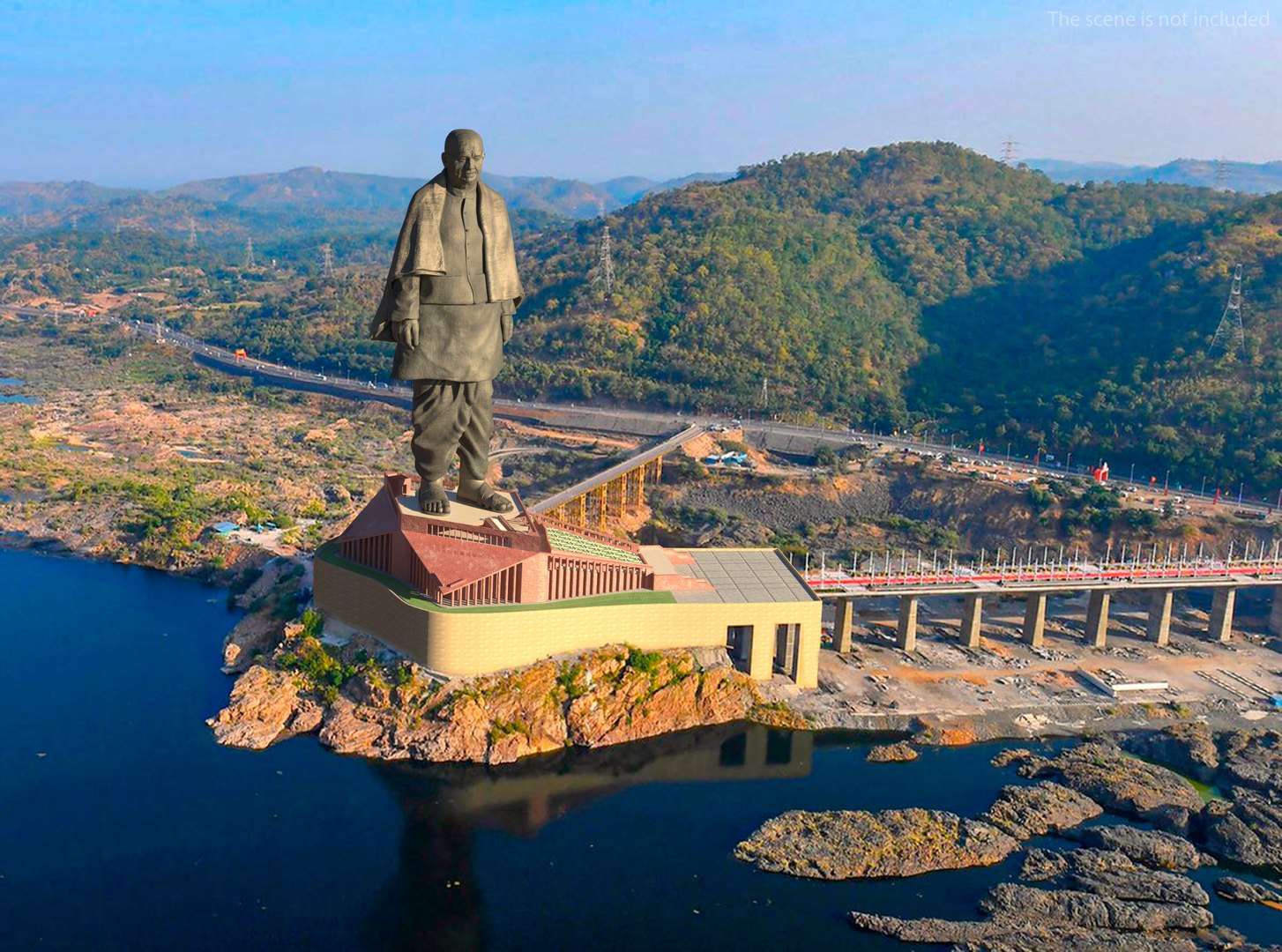 Statue Of Unity India 3D Model - TurboSquid 2092488