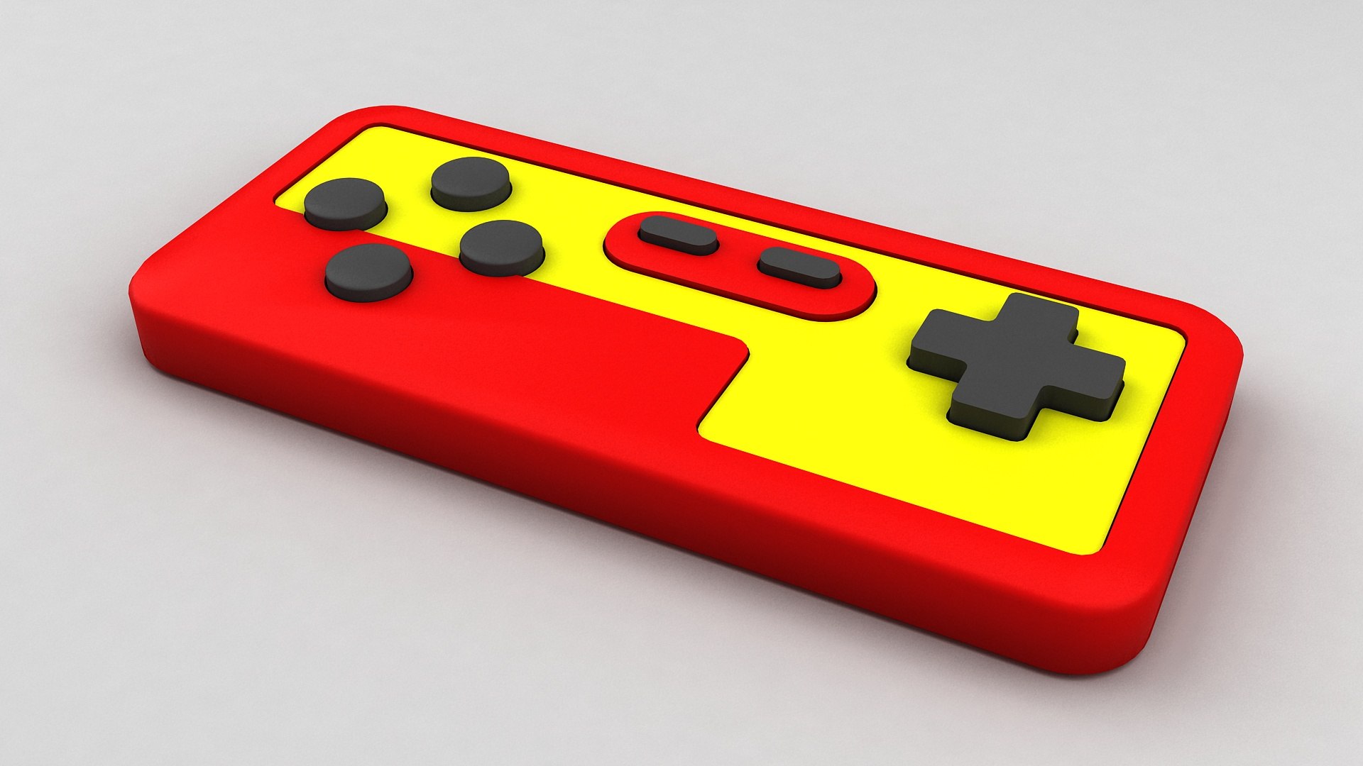 3D Power Pad Nintendo Joystick Gamepad Controller Game TurboSquid 2006104