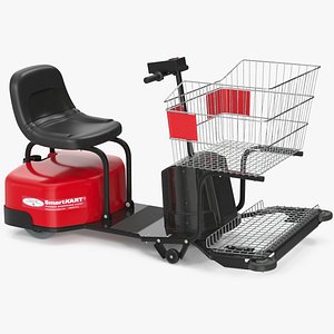 Motorized Shopping Cart SmartKART New Red
