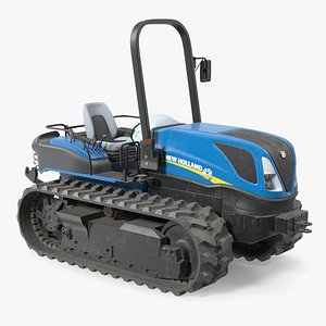 3D New Holland TK4 Tracked Tractor Dirty