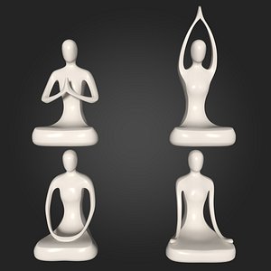 Woman Meditation Figurines