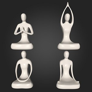 Woman Meditation Figurines