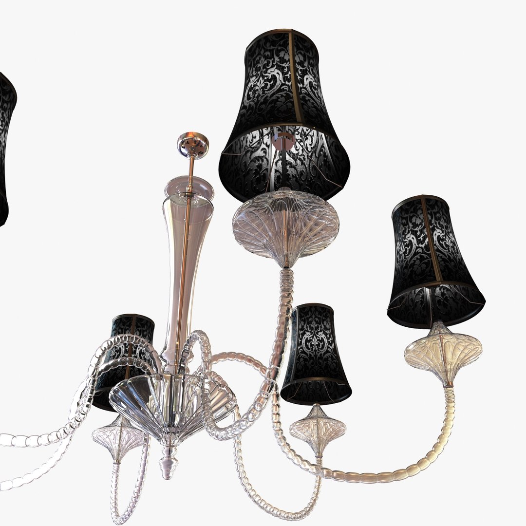 3d Chandelier Wall Light Class Model
