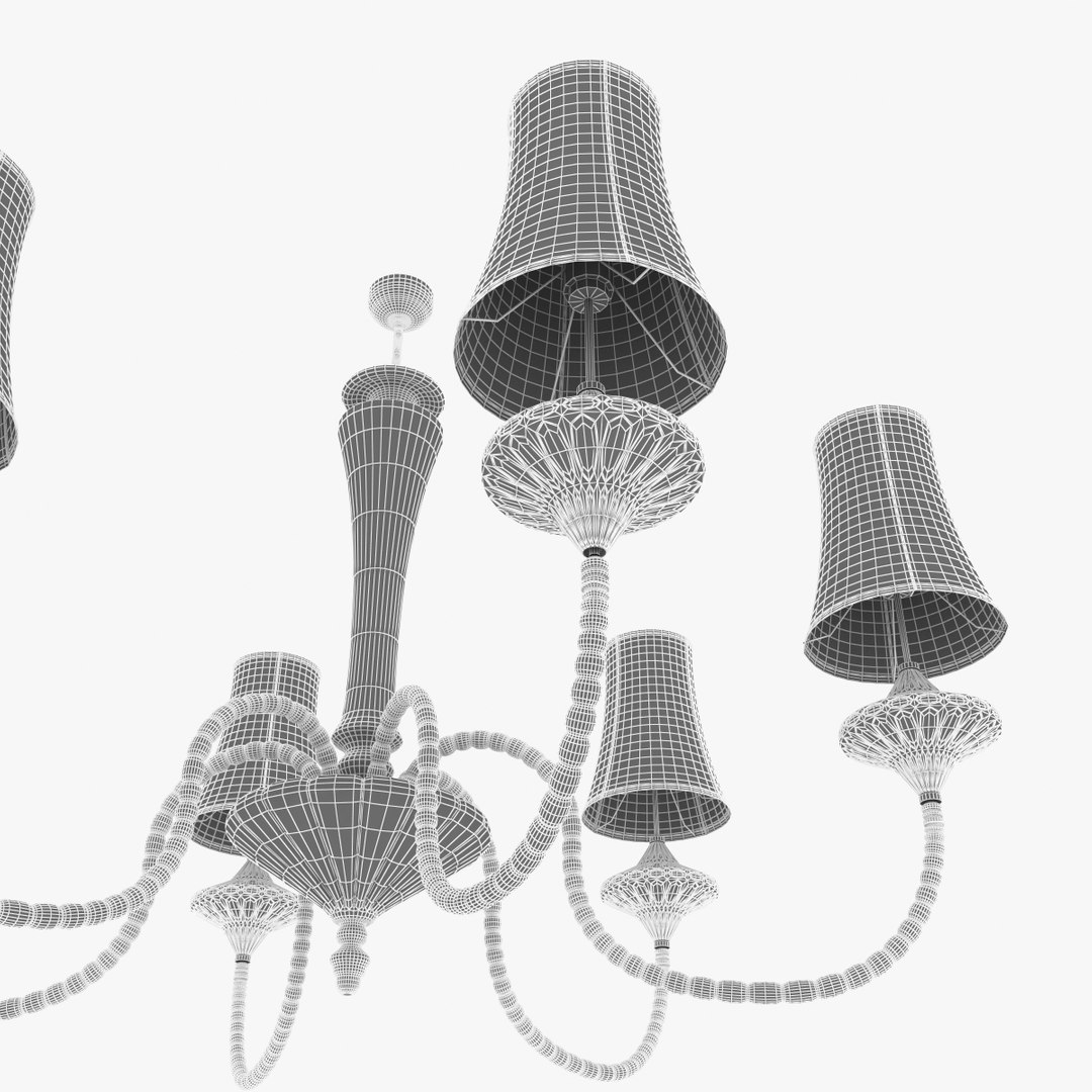 3d Chandelier Wall Light Class Model