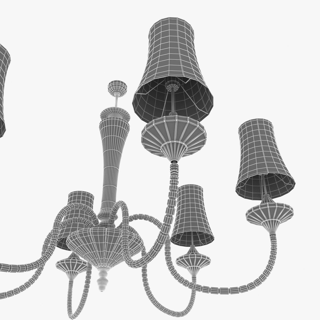 3d Chandelier Wall Light Class Model