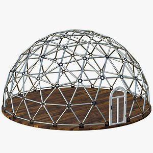 3D Geodesic Dome V4 model