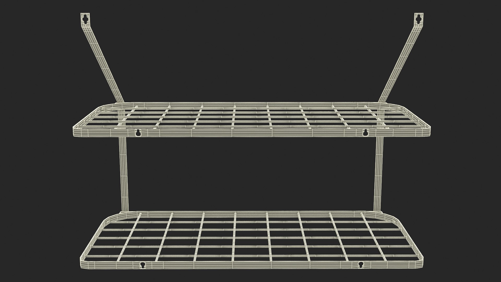 Wall Mounted Kitchen Pot Rack Organizer Copper 3D Model - TurboSquid ...