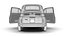 Fiat 500L 1969 HQ 3D-Modell