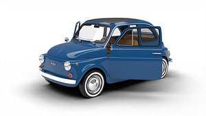 Fiat 500L 1969 HQ 3d model