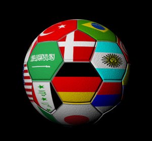 3d model of soccer ball
