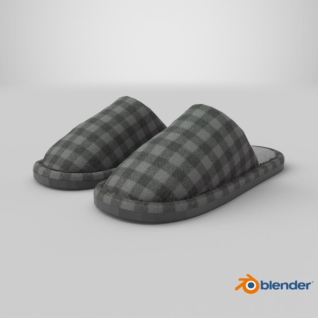Plaid House Slippers 3D model https://p.turbosquid.com/ts-thumb/lE/7Z4FXJ/5P/stemcell_blender_cycles_render/png/1793041084/1920x1080/fit_q87/6c5299f0ea3cec51bfb57d99277867403c2774a5/stemcell_blender_cycles_render.jpg