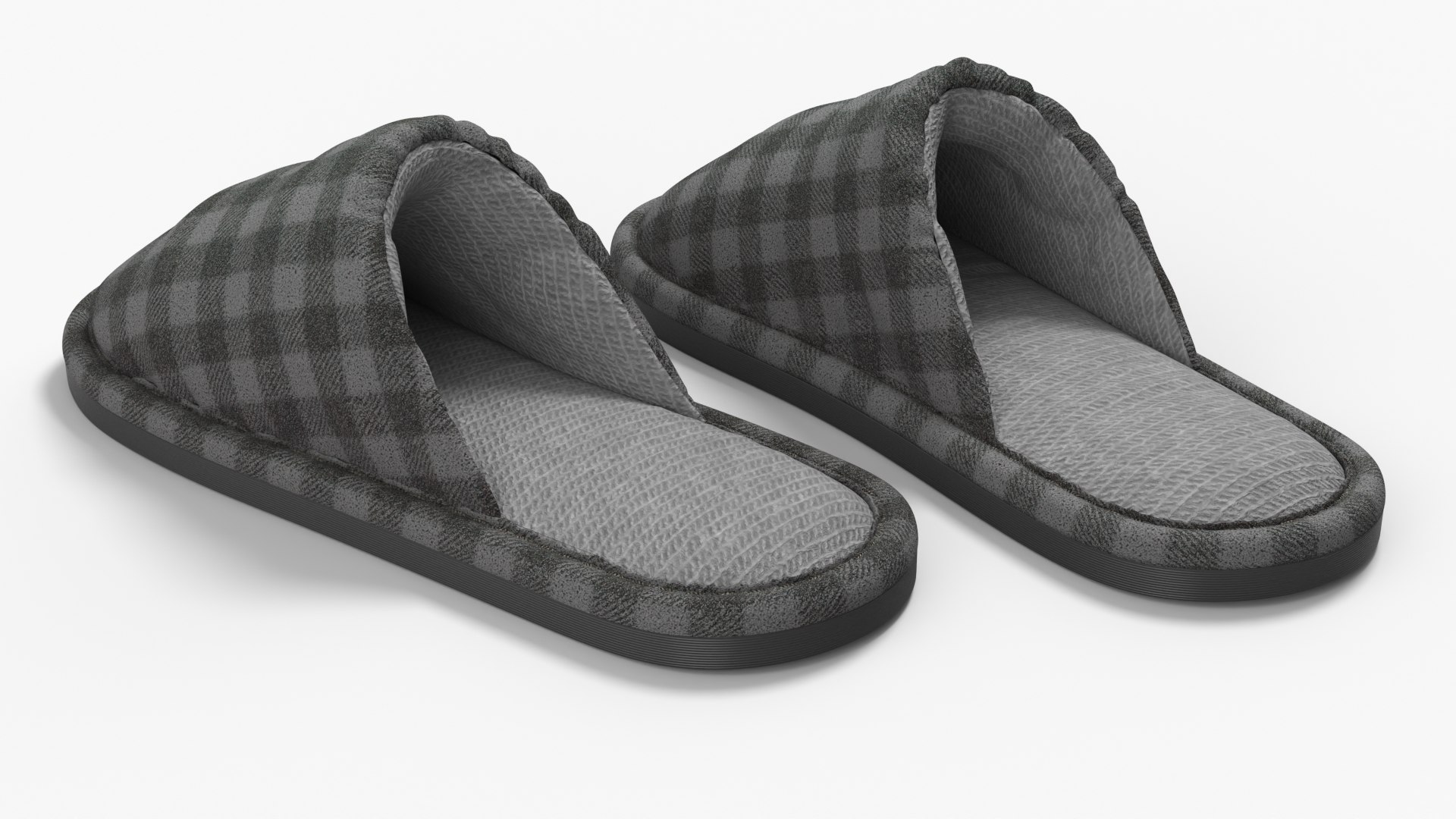 Plaid House Slippers 3D model https://p.turbosquid.com/ts-thumb/lE/7Z4FXJ/9g/plaid_house_slippers_004/jpg/1792700515/1920x1080/fit_q87/9b8ab0abf5e710711951d768525f47f5e64b60bc/plaid_house_slippers_004.jpg