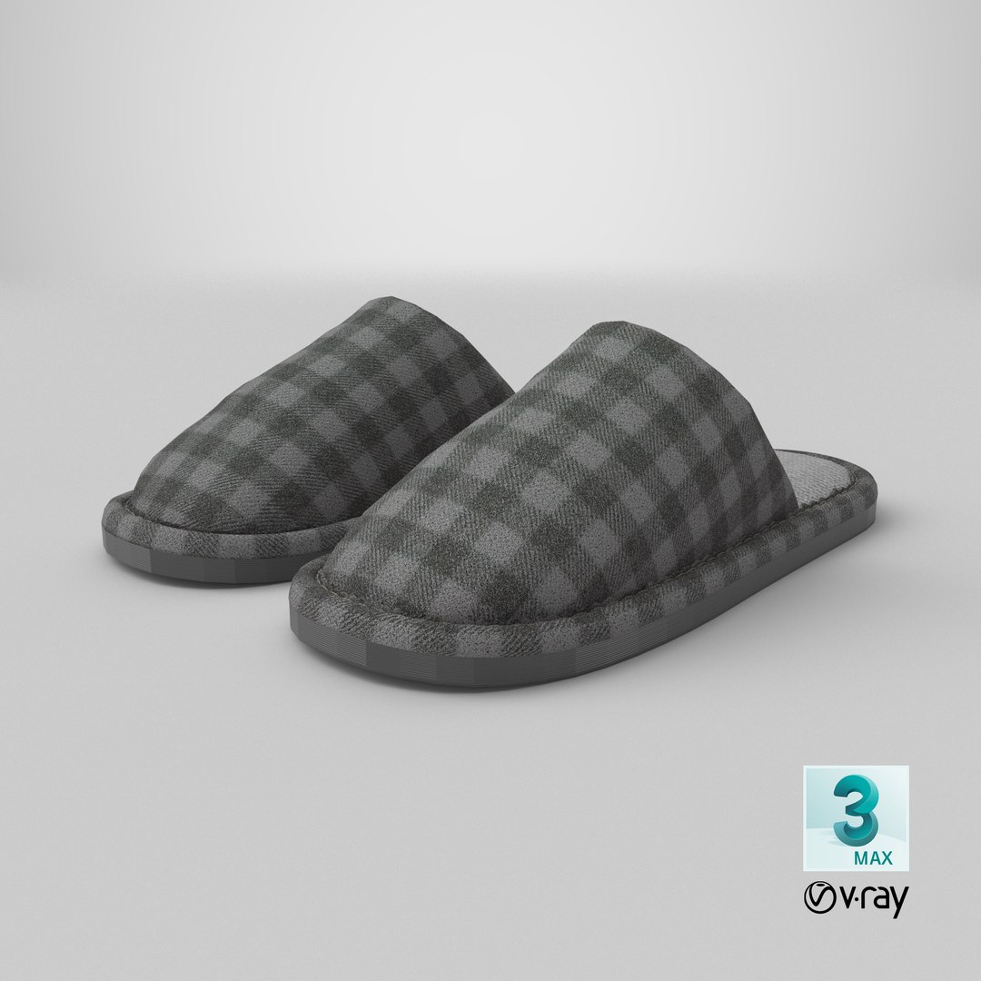 Plaid House Slippers 3D model https://p.turbosquid.com/ts-thumb/lE/7Z4FXJ/yc/stemcell_max_vray_render/png/1793041092/1920x1080/fit_q87/9a486ca5c2869511395abbc7953732fdc820d9fa/stemcell_max_vray_render.jpg