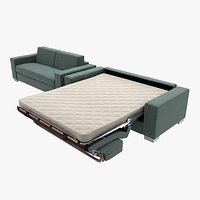 Custom made italy sofa in normal and sleeping mode