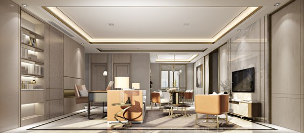 3D model Collection of Modern living room - full furniture 42