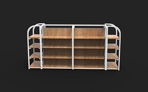 upermarket shelves 3D model model
