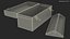 Toolbox Metallic Open Empty