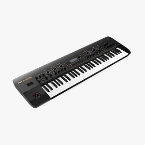 korg kingkorg synthesizer black 3D model