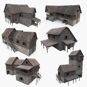MEDIEVAL HOUSES 3D model