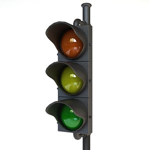 3d model traffic light