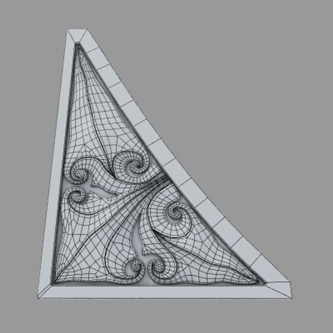 Spandrel Wooden 3d Model