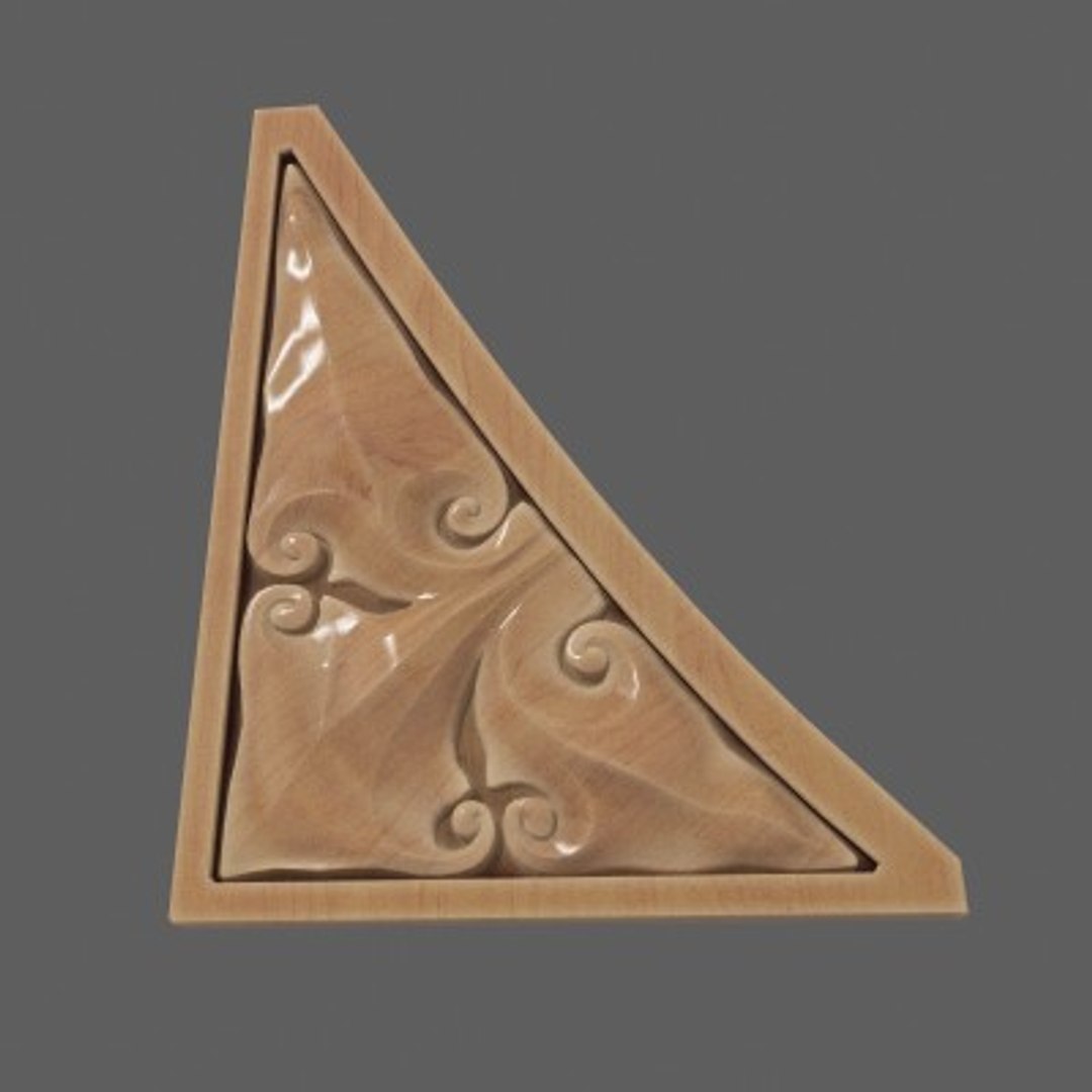 Spandrel Wooden 3d Model