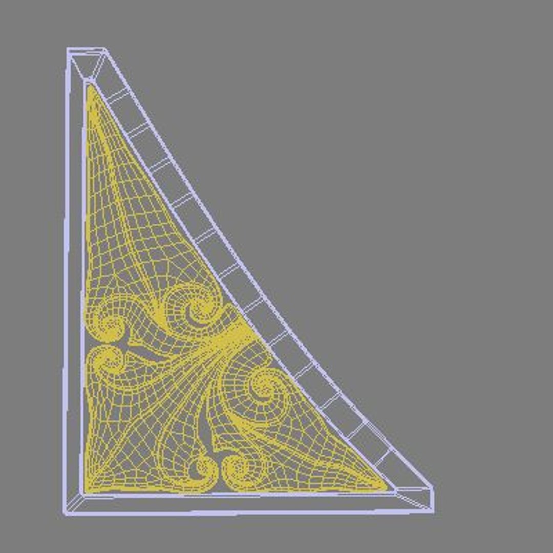 Spandrel Wooden 3d Model