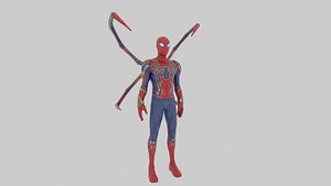3D Marvel Spiderman Avengers simple rigged