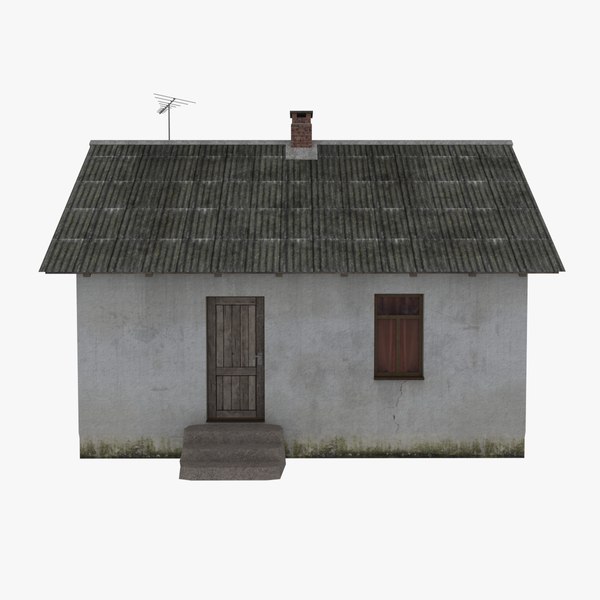 3d model rural cottage