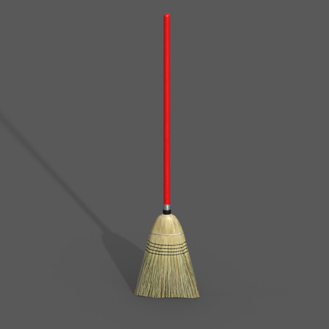 3D broom https://p.turbosquid.com/ts-thumb/lE/W8JEPF/yR2gKiBI/broomimagemain/jpg/1577760458/1920x1080/fit_q87/6f1e469cee1ea3f0a0a54698e0220e9ef46f9943/broomimagemain.jpg