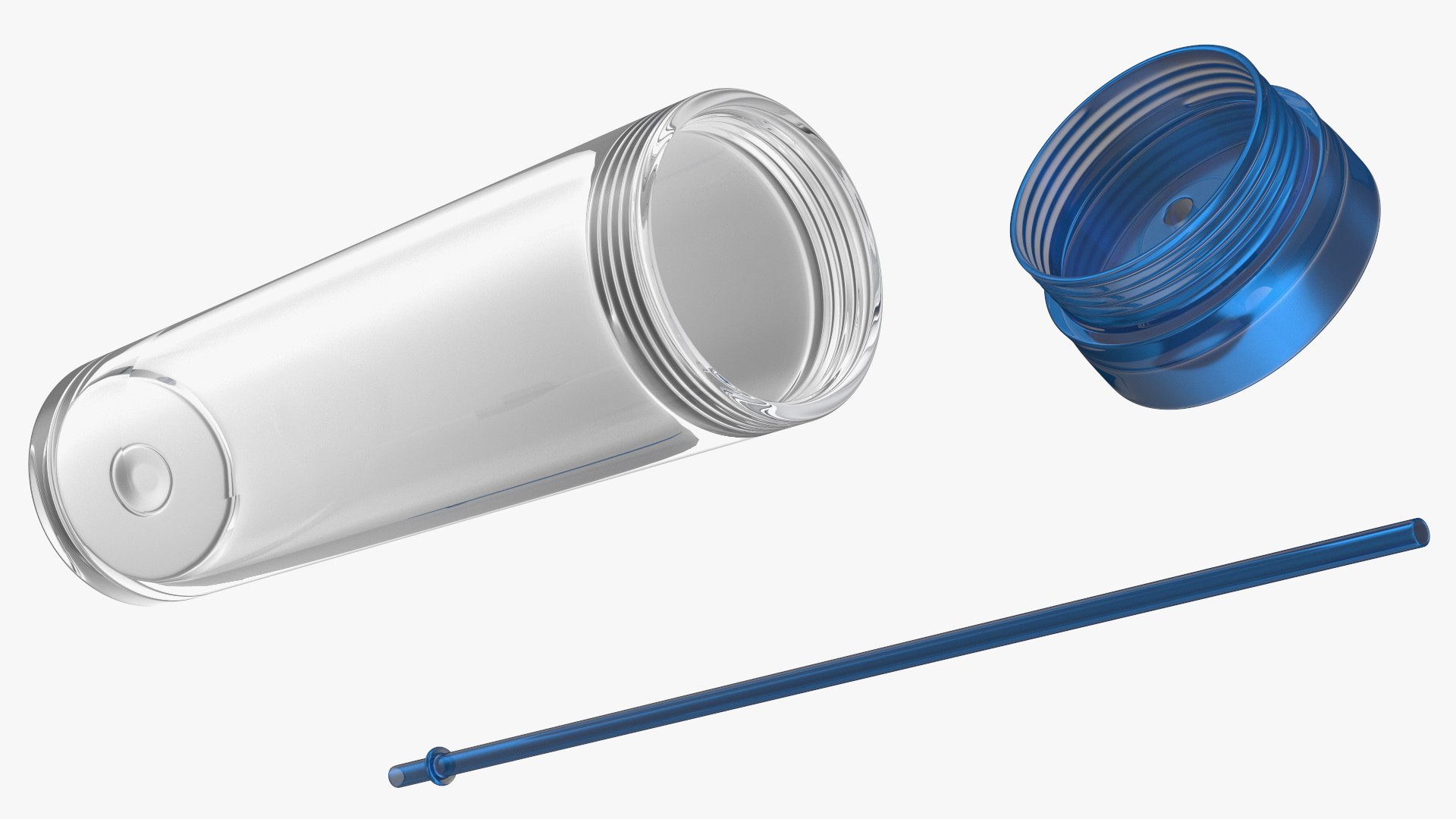 3D Tumbler Set with Lids and Straws - TurboSquid 2003440