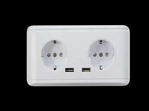 3D power outlet model