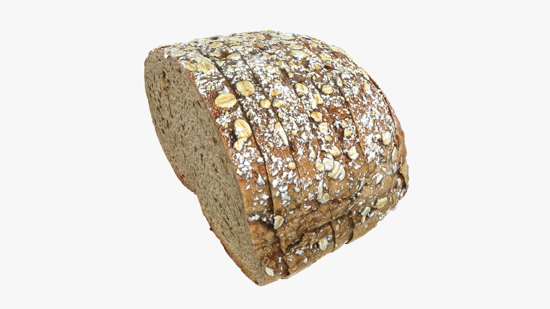 Sliced Oat Bread Half 02 3D model https://p.turbosquid.com/ts-thumb/lE/fm51aJ/qD/halfoatmbread02_0012/png/1762187278/1920x1080/fit_q87/bf5b32a80d4386344ef0435d6926b28ab52c7aa2/halfoatmbread02_0012.jpg