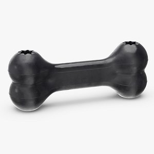 Bone Dog Toy Black 3D model