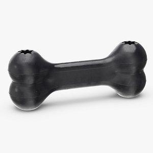 Bone Dog Toy Black