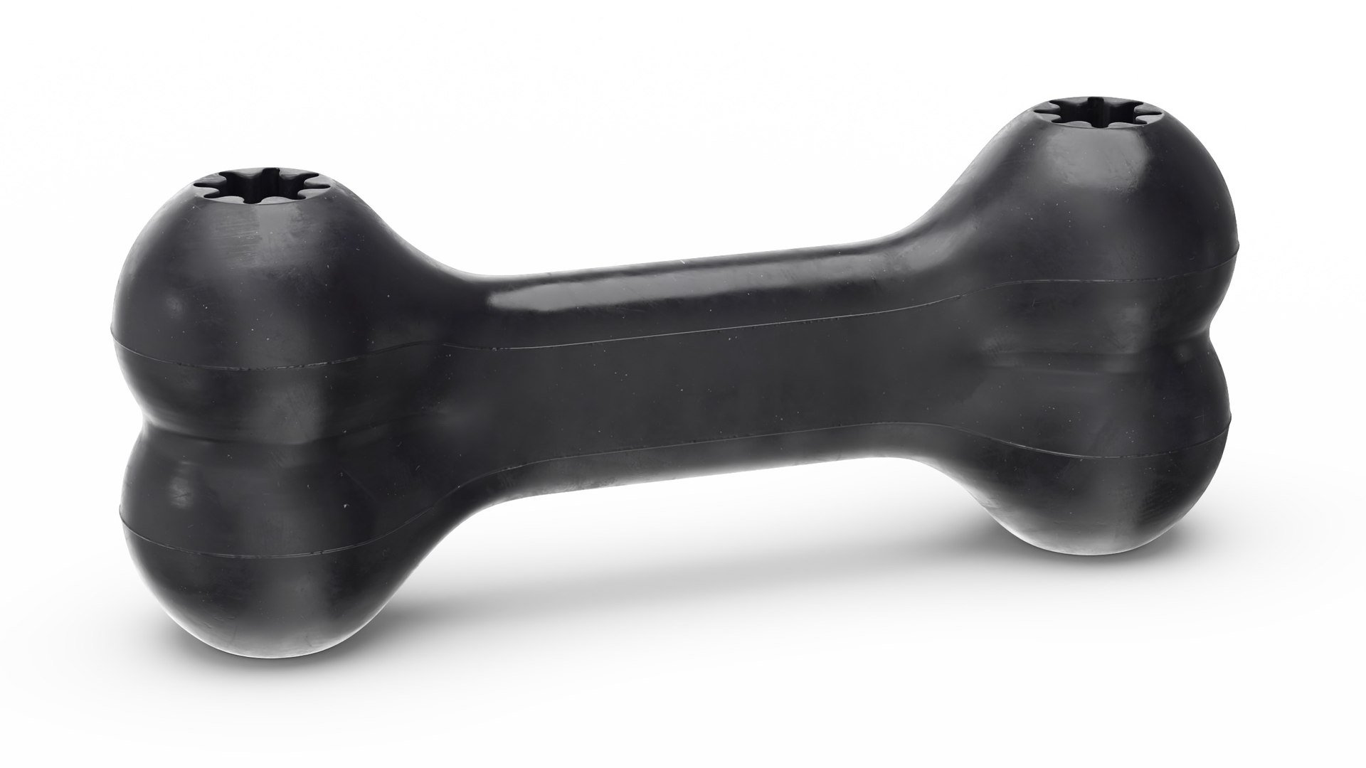 Bone Dog Toy Black 3D model preview