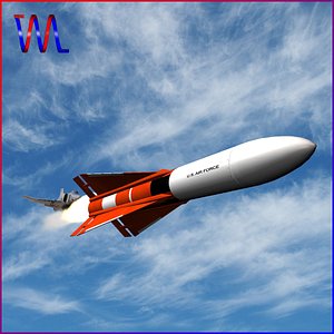 3d dxf aim-4 falcon missile