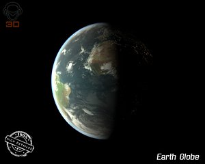 earth modeled mapped 3d 3ds