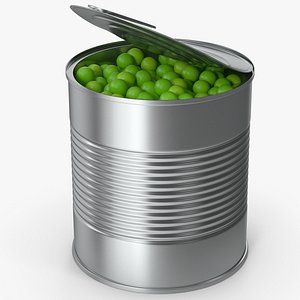 Peas Tin Can 3D