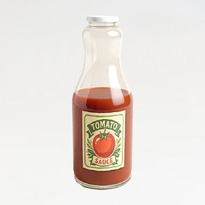 Tomato Sauce Glass Bottle