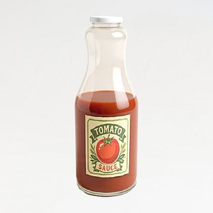 Tomato Sauce Glass Bottle