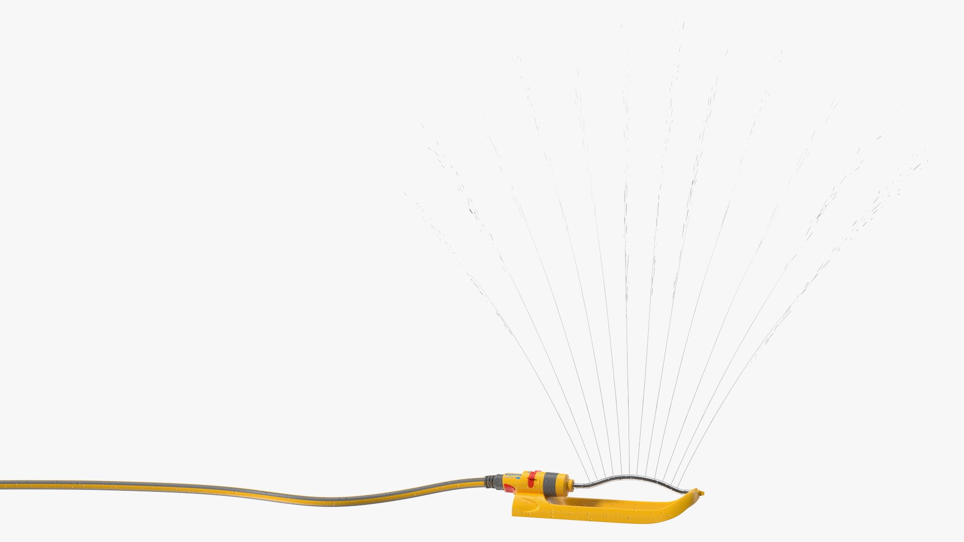 Hozelock Rectangular Sprinkler Plus Yellow with Water Spray model ...
