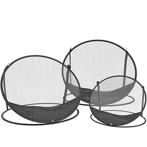 3D Fire Pit Screen - Round Pop-Up Net Mesh